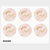 STICKER ROND MOTIF FEUILLE 4 (Feuille)