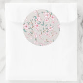 Sticker Rond Motif Fleurs déplaisantes (Sac)