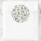 Sticker Rond Motif floral multicolore (Sac)