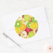 Sticker Rond Motif Fun Coloré (Enveloppe)
