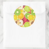Sticker Rond Motif Fun Coloré (Sac)