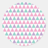 Sticker Rond Motif géométrique 12 (Devant)