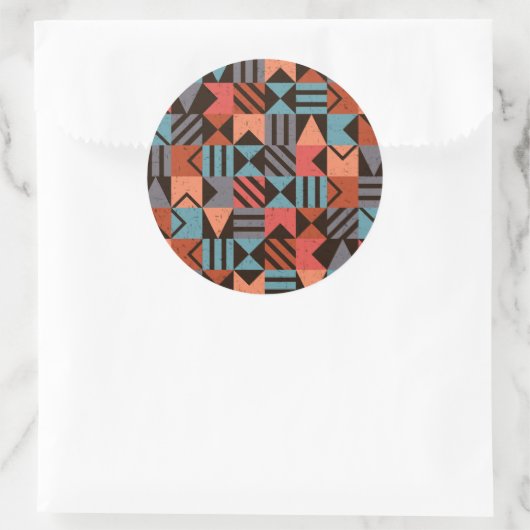 Sticker Rond Motif géométrique 28 (Sac)