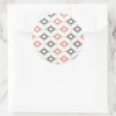 Sticker Rond Motif géométrique de style aztèque (Sac)