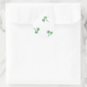 Sticker Rond Motif Green Cherry (Sac)