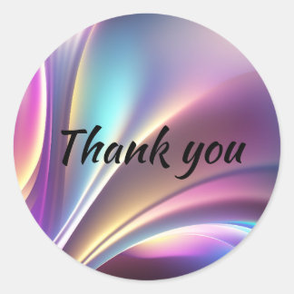 Sticker Rond Motif holographique