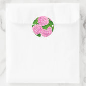 Sticker Rond Motif Hydrangea (Sac)