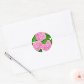 Sticker Rond Motif Hydrangea (Enveloppe)