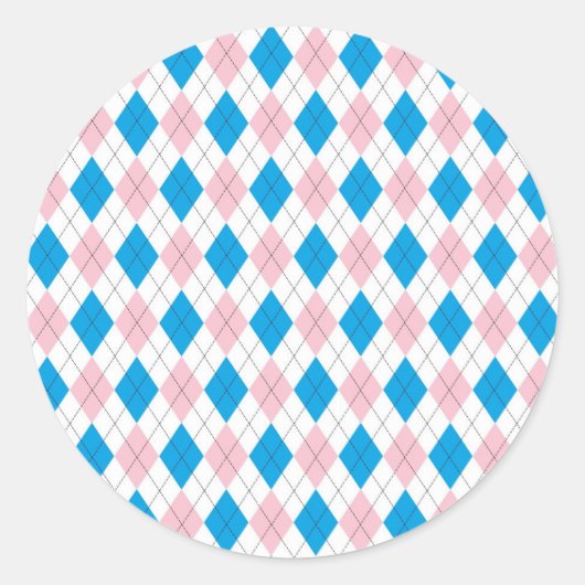 Sticker Rond Motif Jacquard (Devant)