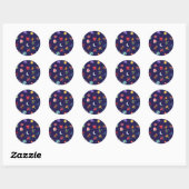 Sticker Rond motif kawaii (Feuille)