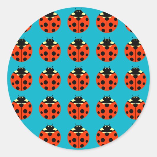 Sticker Rond motif ladybug (Devant)