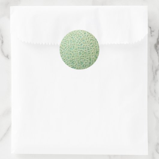 Sticker Rond motif melon (Sac)