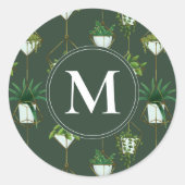 Sticker Rond Motif ménager à accrochage géométrique (Devant)