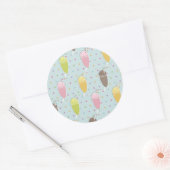 Sticker Rond Motif Milkshake (Enveloppe)
