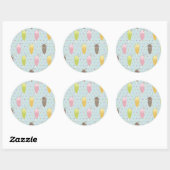 Sticker Rond Motif Milkshake (Feuille)