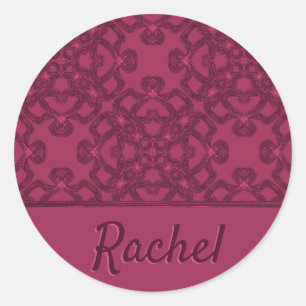 Sticker Rond Motif Mulberry personnalisé