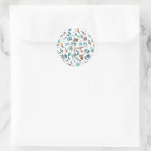Sticker Rond Motif musical (Sac)