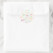 Sticker Rond Motif musical (Sac)