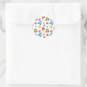 Sticker Rond Motif musical (Sac)