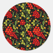 Sticker Rond Motif national russe (Devant)