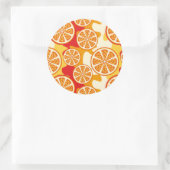 Sticker Rond Motif orange (Sac)