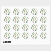 Sticker Rond motif plante (Feuille)