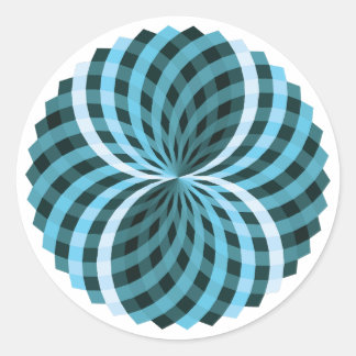Sticker Rond Motif Pom-Pom