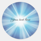 Sticker Rond Motif rayons de soleil MODÈLE (Devant)