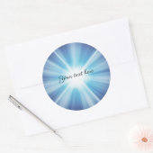Sticker Rond Motif rayons de soleil MODÈLE (Enveloppe)