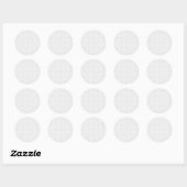 Sticker Rond Motif sans couture à pois noirs | Petits points (Feuille)
