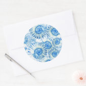 Sticker Rond Motif Shell amusant (Enveloppe)