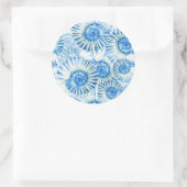 Sticker Rond Motif Shell amusant (Sac)