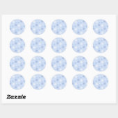 Sticker Rond Motif Snowflake (Feuille)