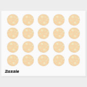 Sticker Rond Motif Snowflake (Feuille)