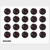 Sticker Rond Motif spatial (Feuille)