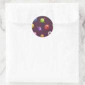 Sticker Rond Motif spatial (Sac)