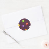 Sticker Rond Motif spatial (Enveloppe)