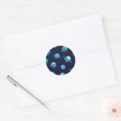 Sticker Rond Motif spatial (Enveloppe)