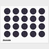 Sticker Rond Motif spatial (Feuille)