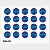 Sticker Rond Motif spatial (Feuille)
