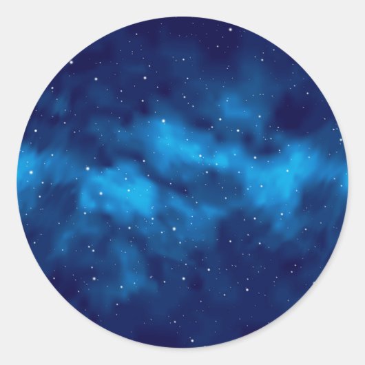 Sticker Rond Motif spatial (Devant)
