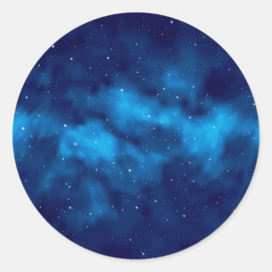 Sticker Rond Motif spatial