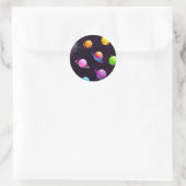 Sticker Rond Motif spatial (Sac)