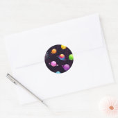 Sticker Rond Motif spatial (Enveloppe)
