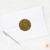 Sticker Rond Motif Tortoise Shell (Enveloppe)