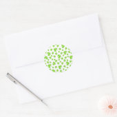 Sticker Rond motif trèfle shamrock (Enveloppe)