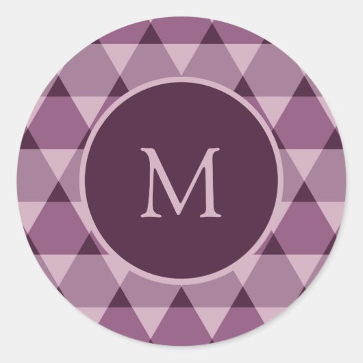 Sticker Rond Motif triangles (Devant)