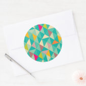 Sticker Rond Motif triangles (Enveloppe)