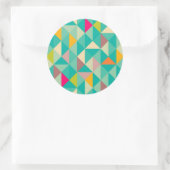 Sticker Rond Motif triangles (Sac)
