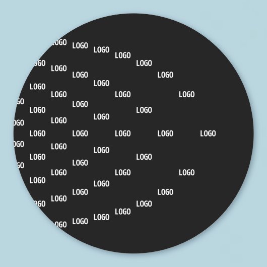 Sticker Rond Motif unique avec logo/image téléchargée